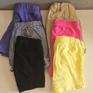 Kids Colorful Shorts Set Of 6